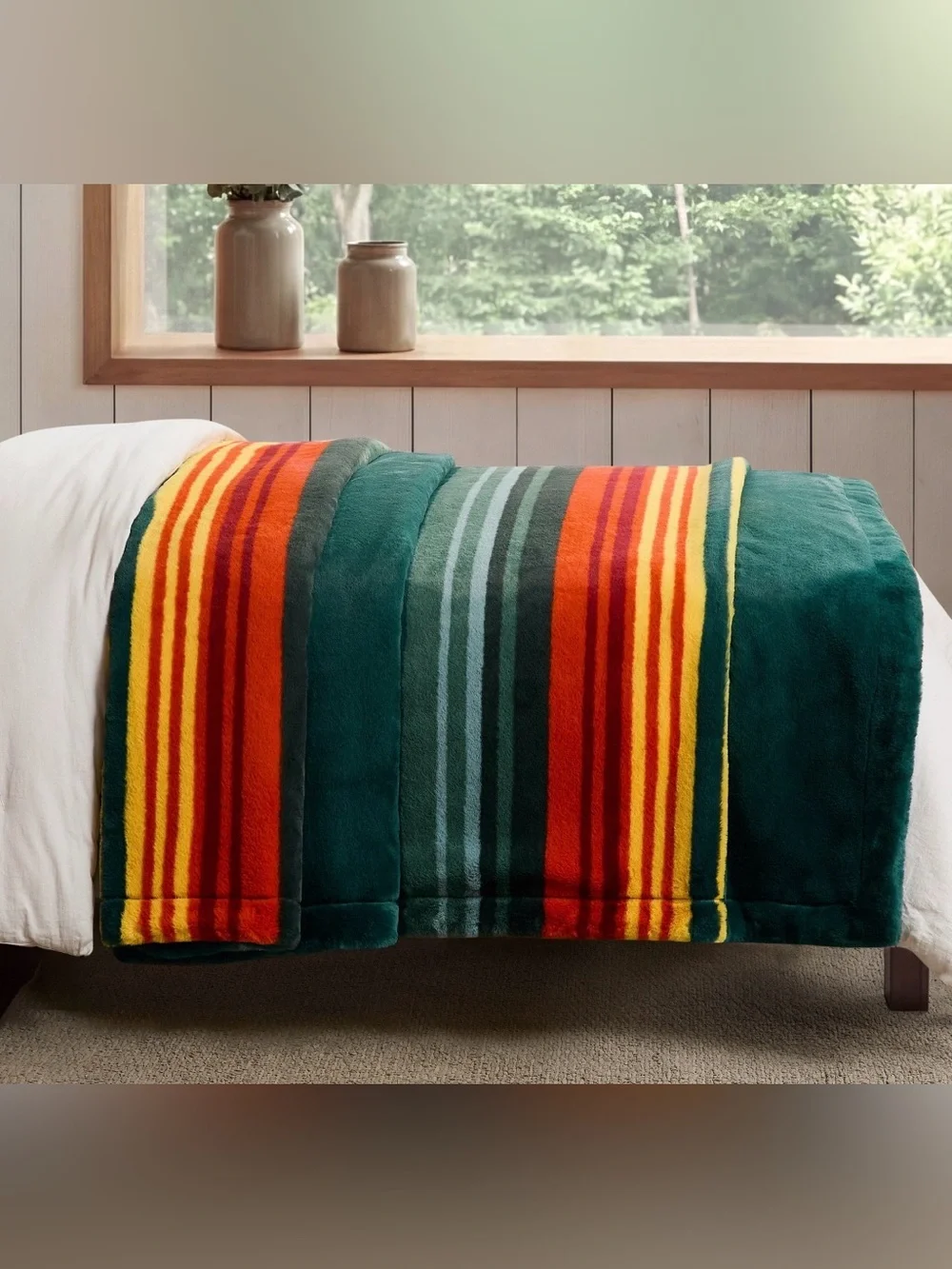 NEW Pendleton Faux Fur Soft Luxe Blanket Queen Hazel Creek 98x92